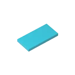 Color: Clear - MOC PARTS SET Model GDS-614 Tile 2 x 4 compatible with lego 87079 pieces of children's toys Assembles Building Blocks Technical