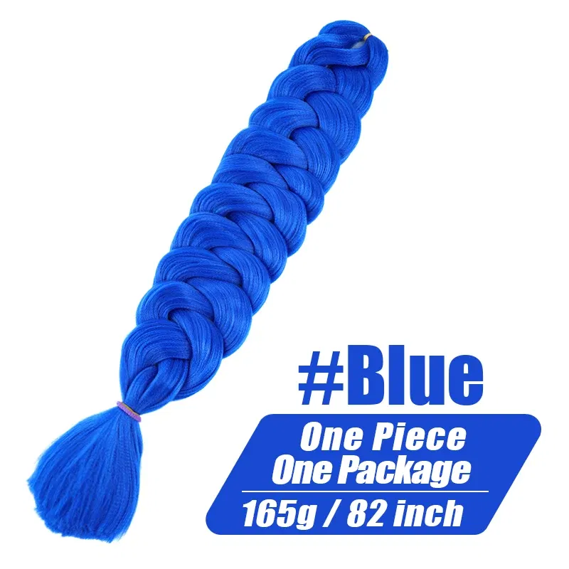 Color: P4/30, Stretched Length: 32inches, Ships From: CHINA, Bulk Buy: 1Pcs/Lot - Synthetic Braiding Hair Wholesale 82Inch 165g Ombre Braiding Hair Packs Jumbo Braid Hair For Women DIY Hairstyle Blue Grey
