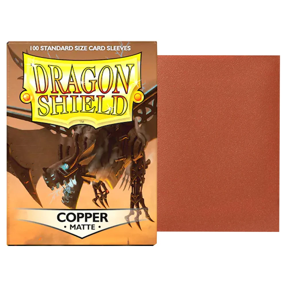 Color: Light Grey - 100 PCS/BOX Colorful Matte Dragon Shield Cards Sleeves Cards Cover Matte Cards Protector for Magic MGT/Star Card Board Games