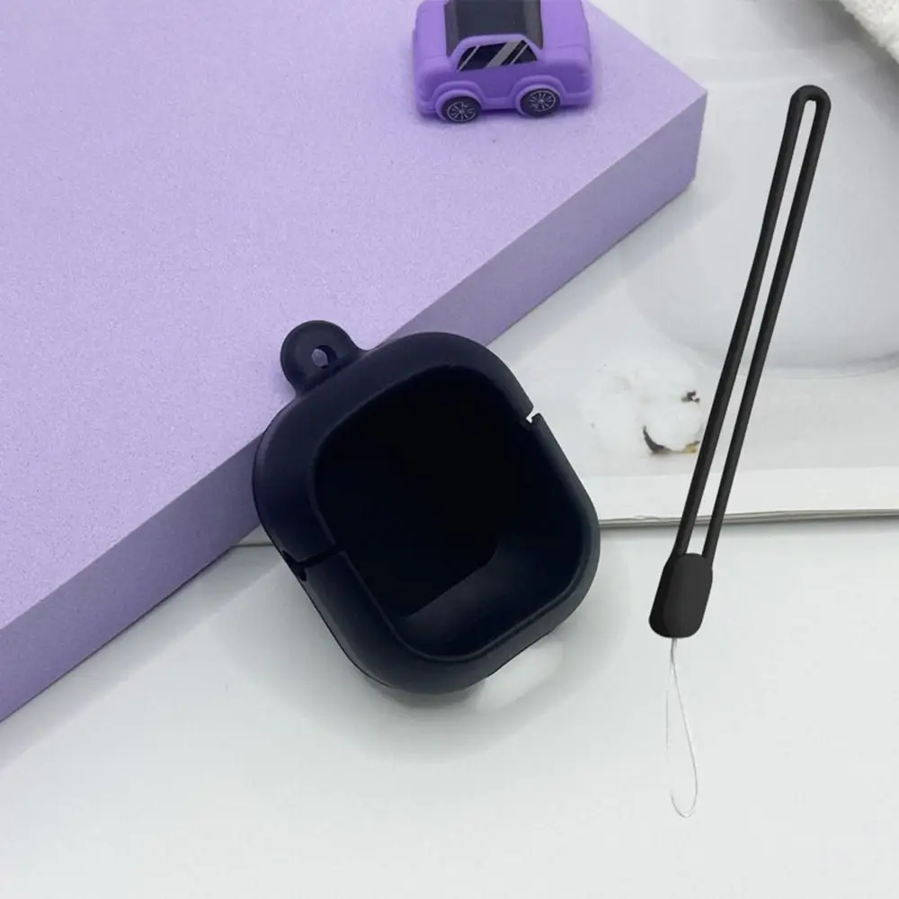 Color: Olive - For HQAi H4 Silicon Case and Lanyard Protective Plain Cover and Rope Anti-Lost Cover Waterproof Earbuds Protective Case