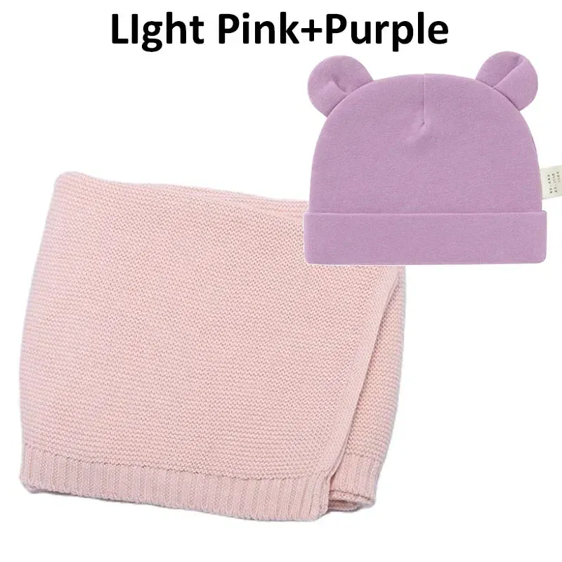 Color: army green, Size: Option 2, Ships From: CN - Personalized Baby Name Newborn Cotton Beanie and Knitted Blanket Set Embroidered Name Covering and Cute Hat Gift Set