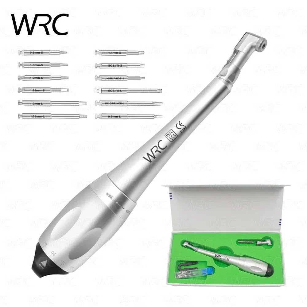 Dental Implant Torque Wrench Ratchet Latch Head Adjustable Universal Implant Wrench 5N-35N With 12pcs Drivers Dental Instrument