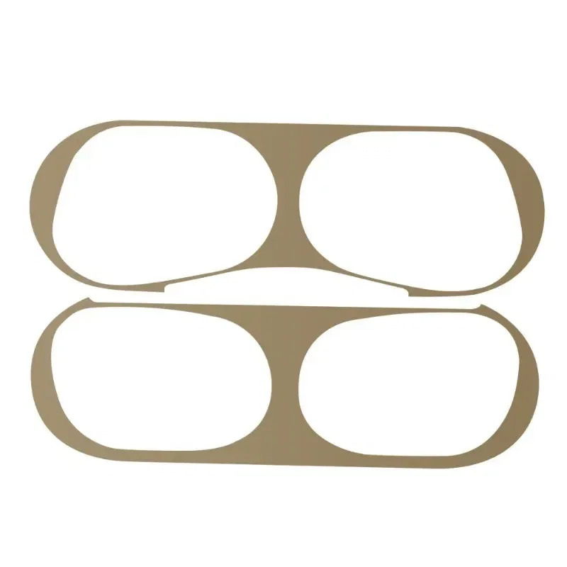 Color: Khaki - Dust-proof Sticker for Apple AirPods Pro Ultra-Thin Metal Dust Guard Protective Earphone Film for AirPods Pro 2 Cleaning Sticker