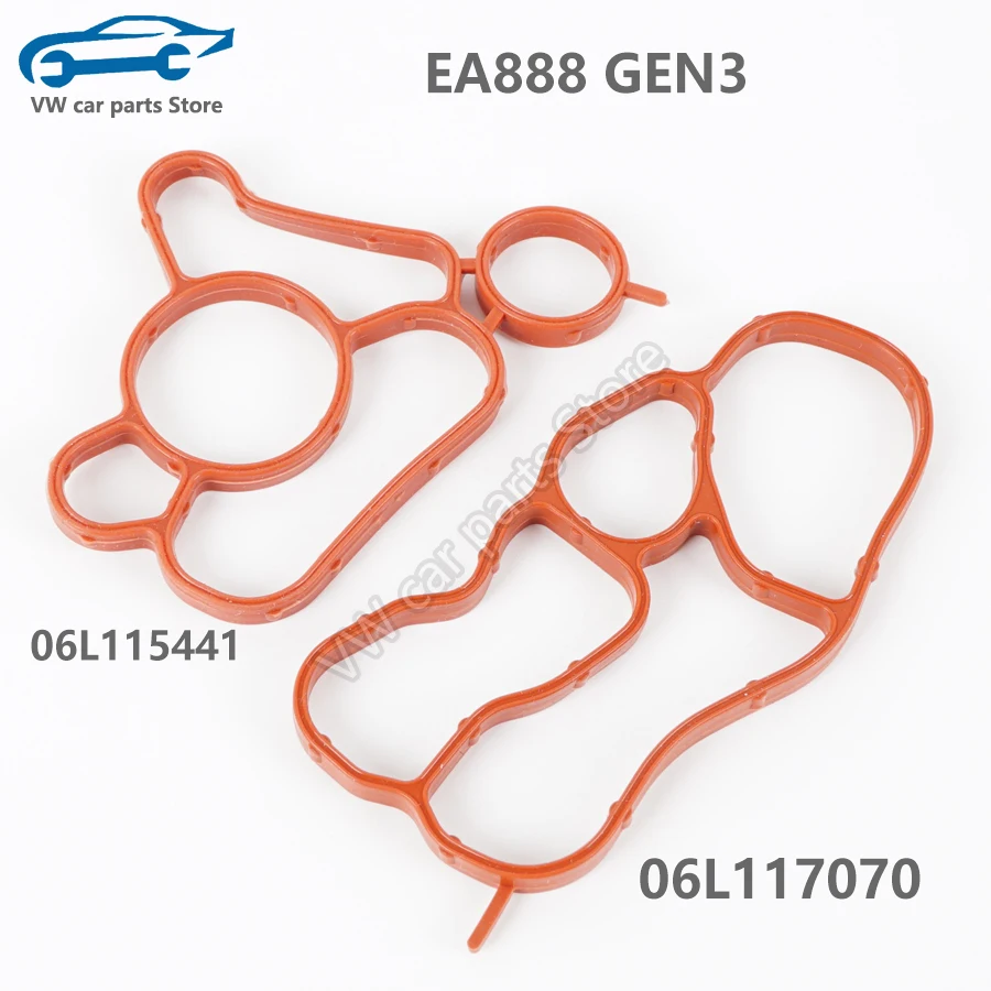 Color: Lavender - 06J117070C 06J115441A Oil Cooler Gasket Pipe And Connector Joint For EA888 Audi A4A5A6Q5 VW Golf Tiguan Passat Jetta 06L115441
