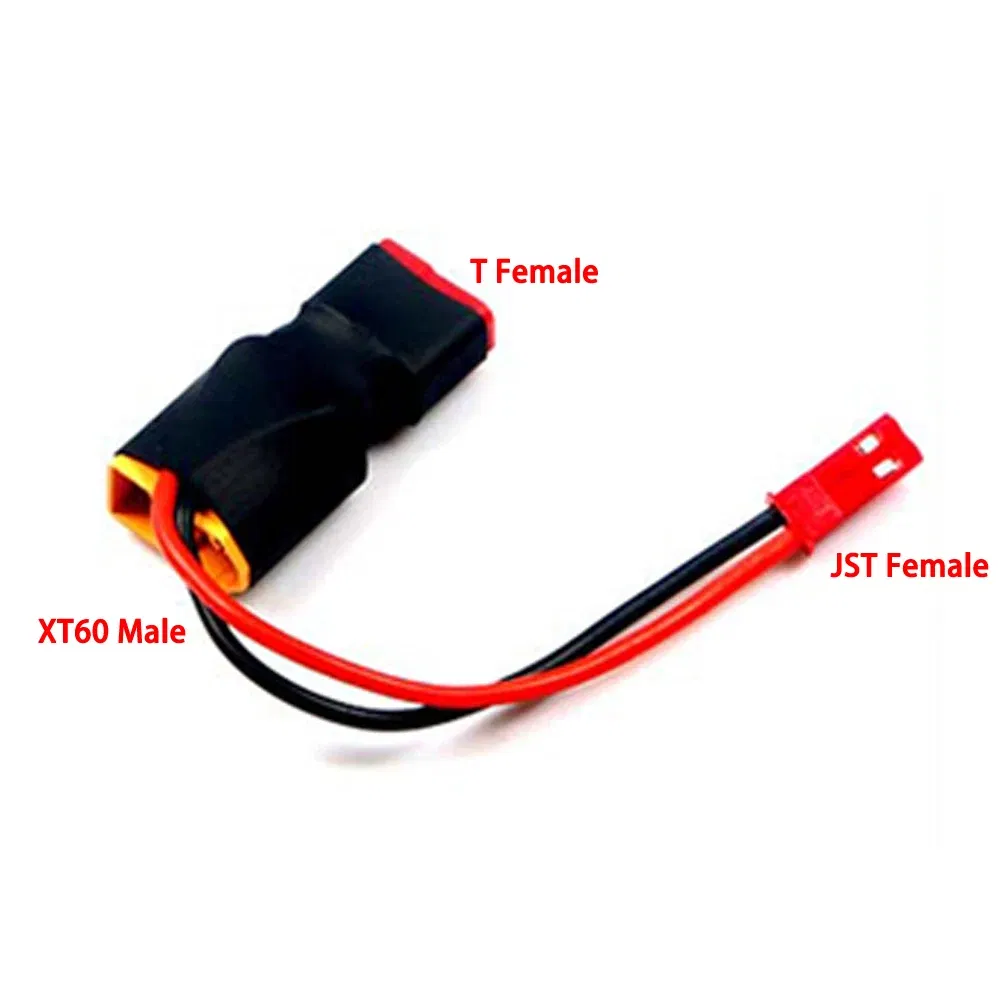Color: Red - 1pcs XT60 XT T plug Female to Male JST Male / Female Adapter For RC Helicopter Quadcopter LiPo Battery Plug Connector
