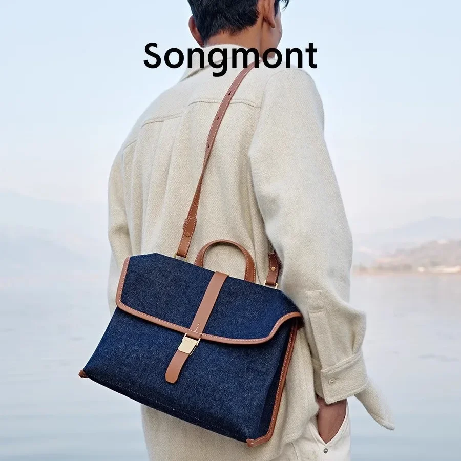 Color: Dark Grey - Songmont Mountain Rambler Backpack, Unisex Convertible Briefcase for Work Commute & Crossbody Carry