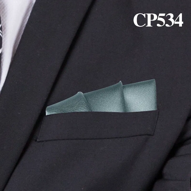 Color: Light purple - Satin Handkerchief For Men Candy Color Mens Suits Pocket Square Business Chest Towel Hanky Suit Napkin Solid Hankies