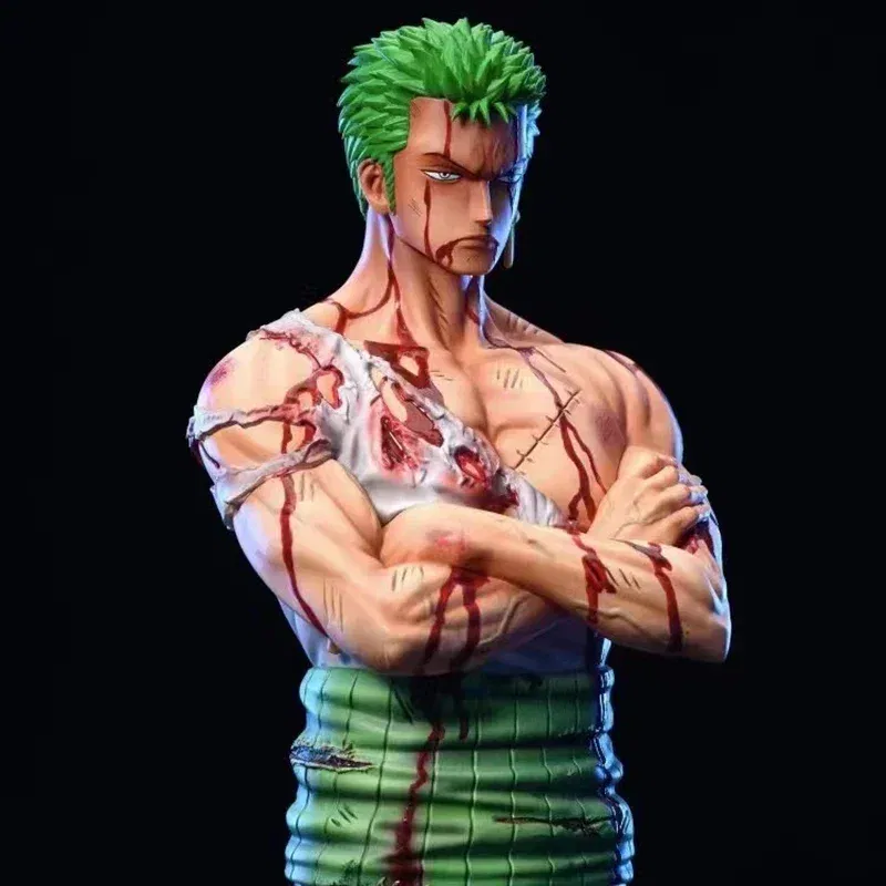 Color: WHITE, Size: 12cm - One Piece Figures 3D2Y Bathed in Blood Zoro Condolence Luffy Sanji Anime Figures Pvc Collection Model Toys doll Kids Gift