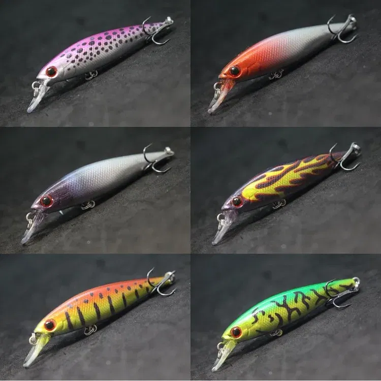 Color: IVORY WHITE - wLure Fishing Lure Jerkbait 6g 7.5cm Tiny Sinking Minnow Carp Fresh Water Use Tight Wobble Long Casting M762