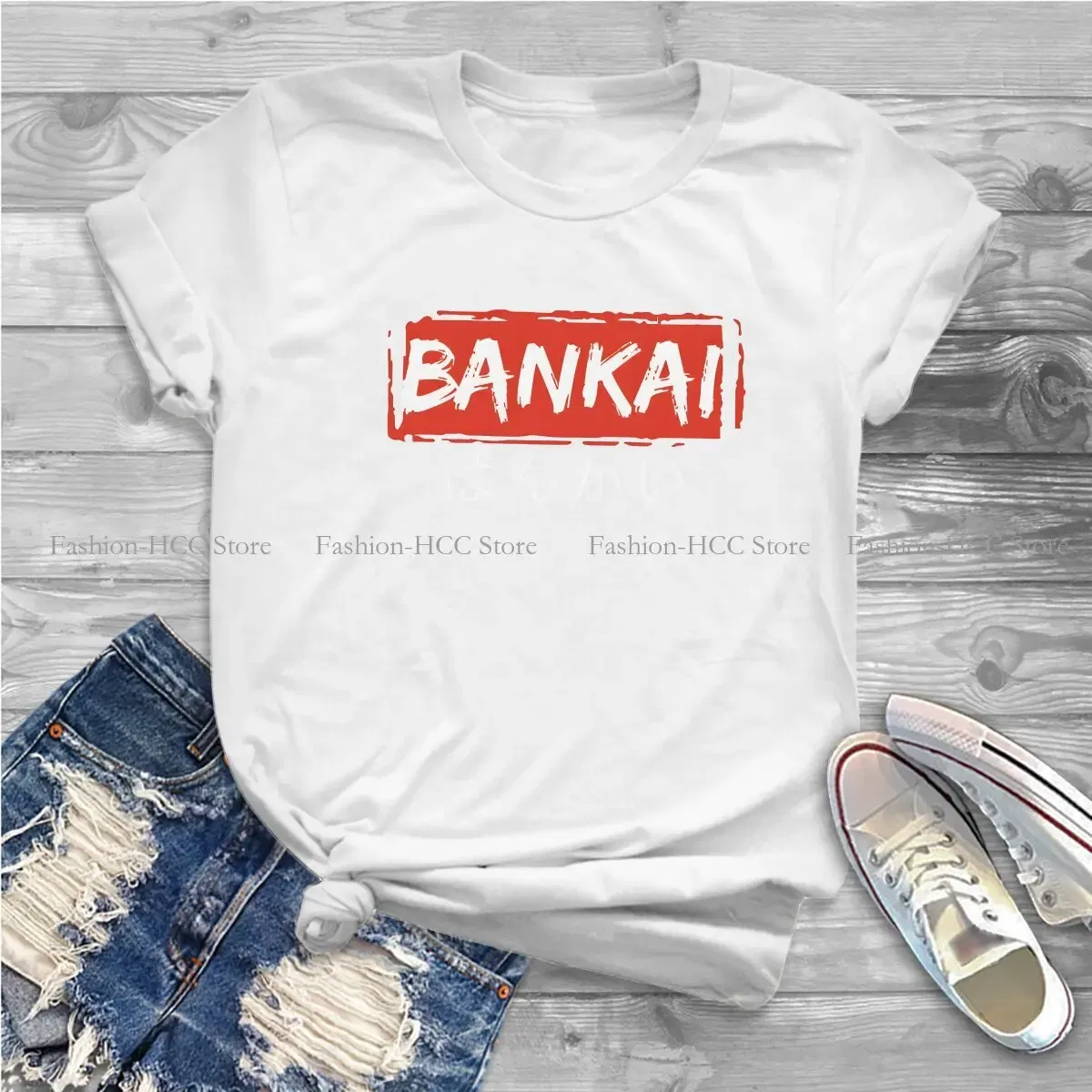 Color: black, Size: XXXL - Essential Round Collar Polyester TShirt Bleach Cartoon Anime Original T Shirt Women Clothes