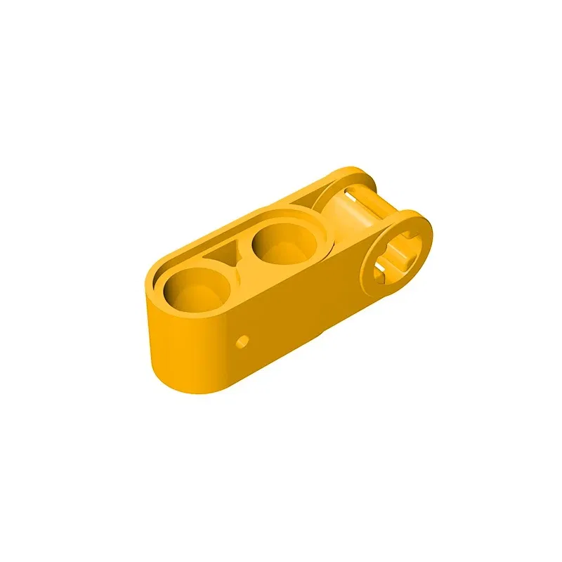 Color: Dark Khaki - Gobricks GDS-936 Technical, Axle and Pin Connector Perpendicular 3L with 2 Pin Holes compatible with lego 42003 Assembles