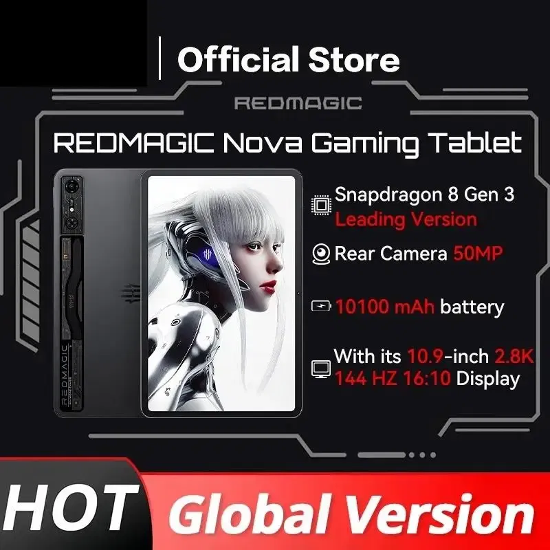 Memory Size: 2GB, Color: black, Ships From: CHINA - Top Version Redmagic Nova Gaming Tablet 10.9" Snapdragon 8 Gen 3 Leading Version 10100mAh 50MP Don't include the Charger