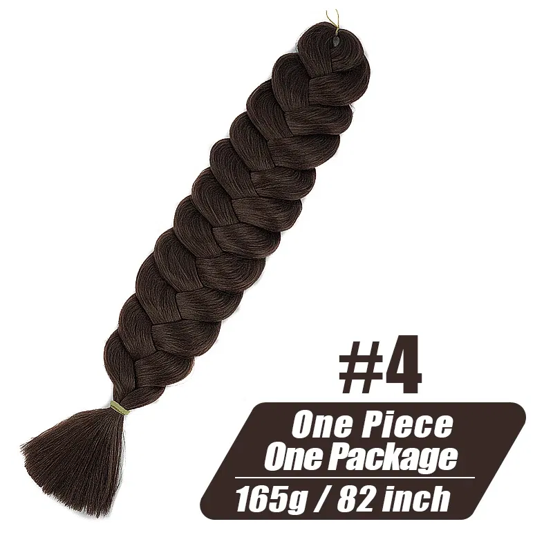 Color: 1B/27HL, Stretched Length: 32inches, Ships From: CHINA, Bulk Buy: 1Pcs/Lot - Synthetic Braiding Hair Wholesale 82Inch 165g Ombre Braiding Hair Packs Jumbo Braid Hair For Women DIY Hairstyle Blue Grey