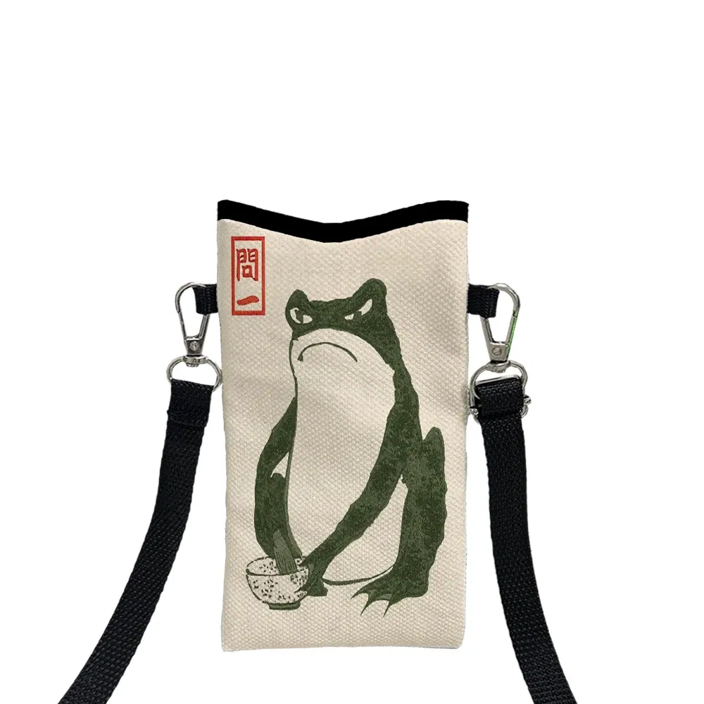 Color: Blue, Size: Extra Large - Frog CrossbodyBag Print Phone Wallet with AdjustableShoulder Strap Unisex Design ForDailyUse,Travel10.7