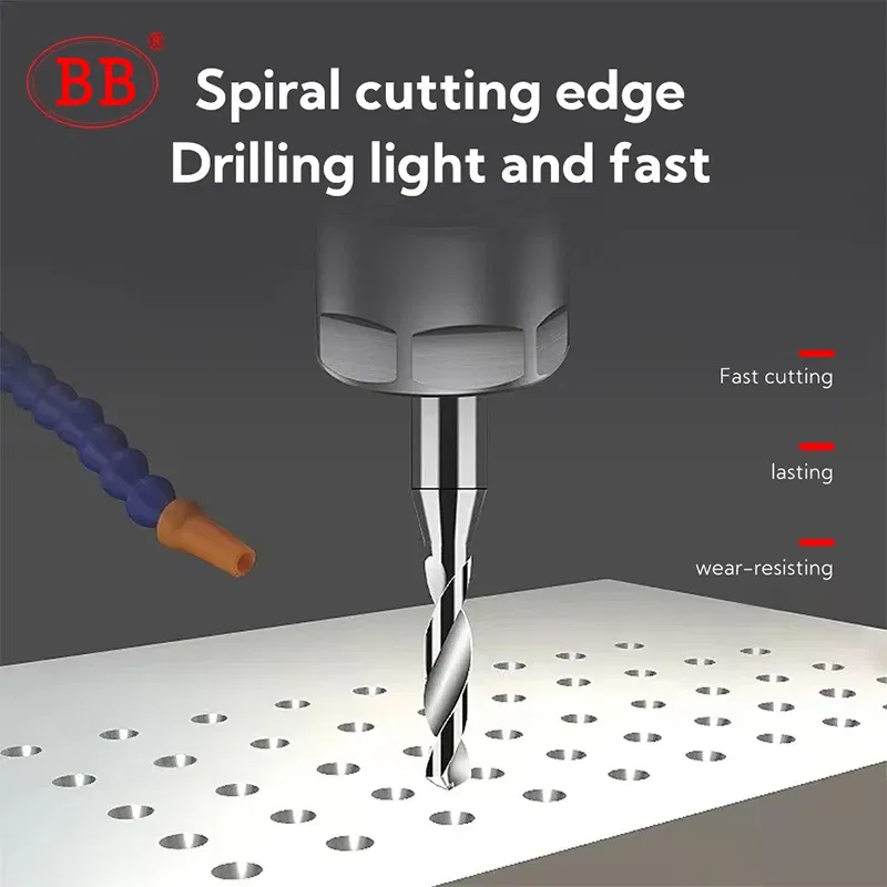 Hole Diameter: 55mm - BB 0.3~2.02mm Micro Drill Solid Carbide Bit Mini CNC Hole Making 3D Shank Diameter 4mm D4 Metal Steel Plastic 1PCS