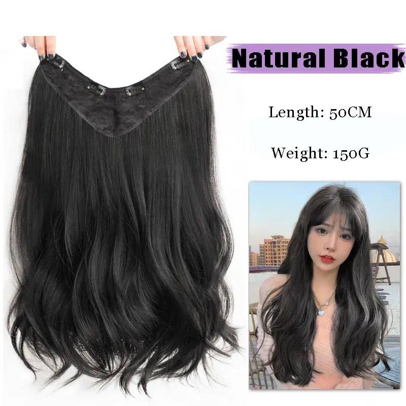 Color: P4/24 - AOSI Part Synthetic Clip In Hair Extension Long Thick Curly Natural Blonde Flase Hair Hairpieces For Women Heat Resistant