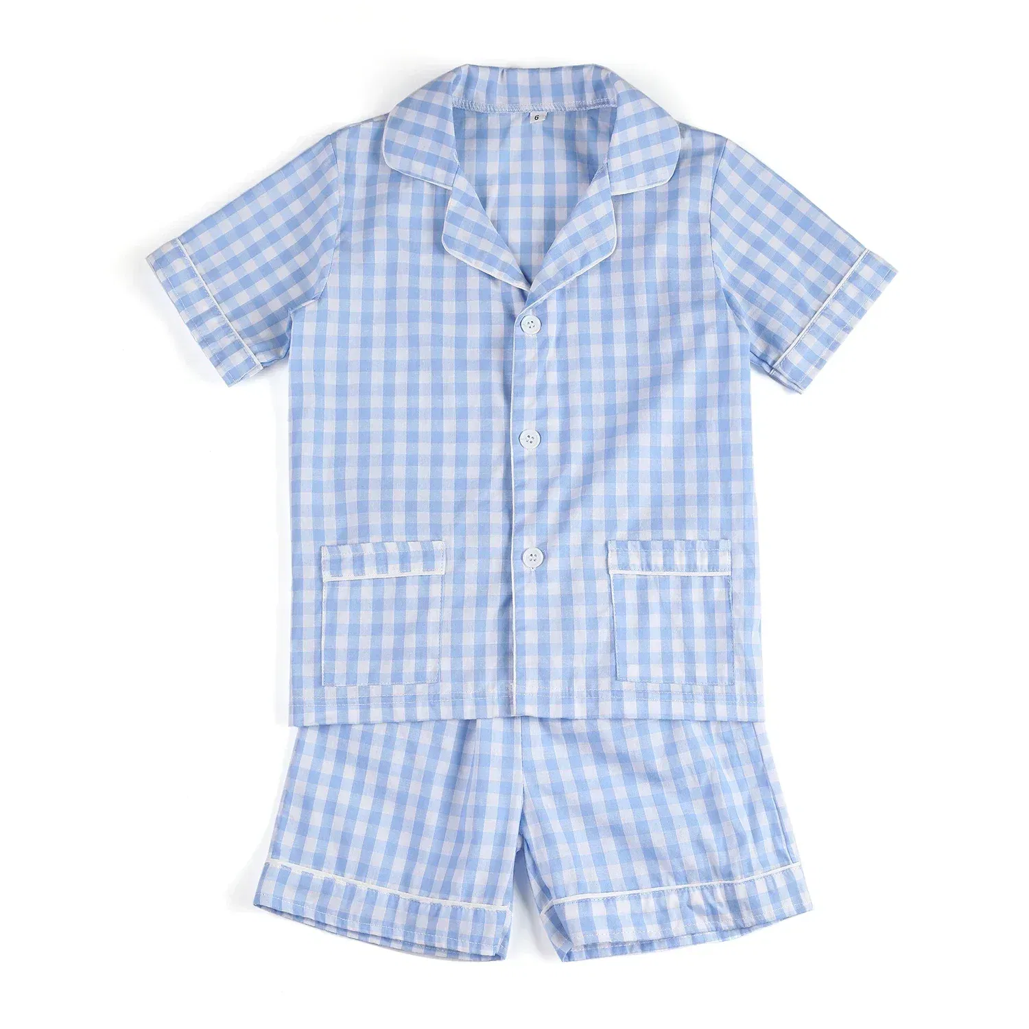 Color: Pink, Ships From: CHINA, Kid Size: 12t - Ruffkids 100% Cotton Summer Kids Pajamas Sleepwear Seersucker Striped Matching Pjs Boys Clothes Loungewear Girls Pyjamas Set
