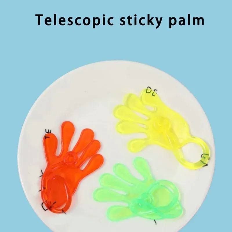 Color: DARK GRAY - 1pc Squishy Toy Slap Hands Palm Toy Elastic Sticky Toy For Kid Gift Party Gags Practical Jokes Elastic Creative Tricky Toys