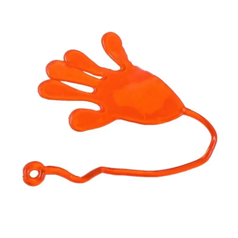Color: DARK GRAY - 1pc Squishy Toy Slap Hands Palm Toy Elastic Sticky Toy For Kid Gift Party Gags Practical Jokes Elastic Creative Tricky Toys