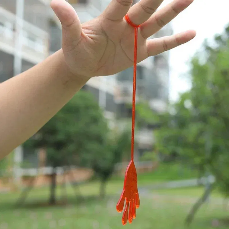 Color: DARK GRAY - 1pc Squishy Toy Slap Hands Palm Toy Elastic Sticky Toy For Kid Gift Party Gags Practical Jokes Elastic Creative Tricky Toys