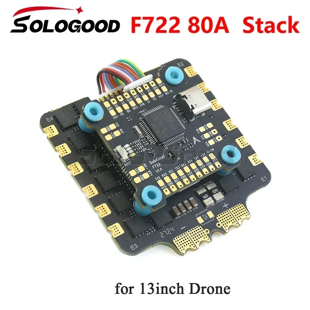 SoloGood F722 80A Stack 8S Flight Control Suitable for 13 inch FPV Freestyle Drone