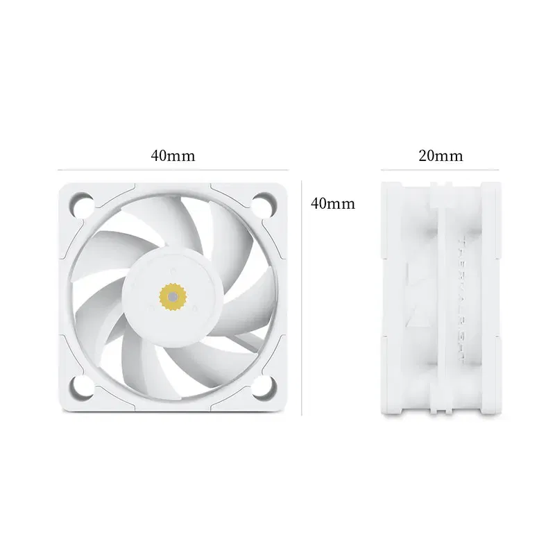 Color: WHITE, Blade Color: Other, RGB Support: NO RGB - Thermalright TL-B4020 40MM PWM Mini case cooling fan double ball bearings 5500RPM quiet powerful desktop computer cooling fans