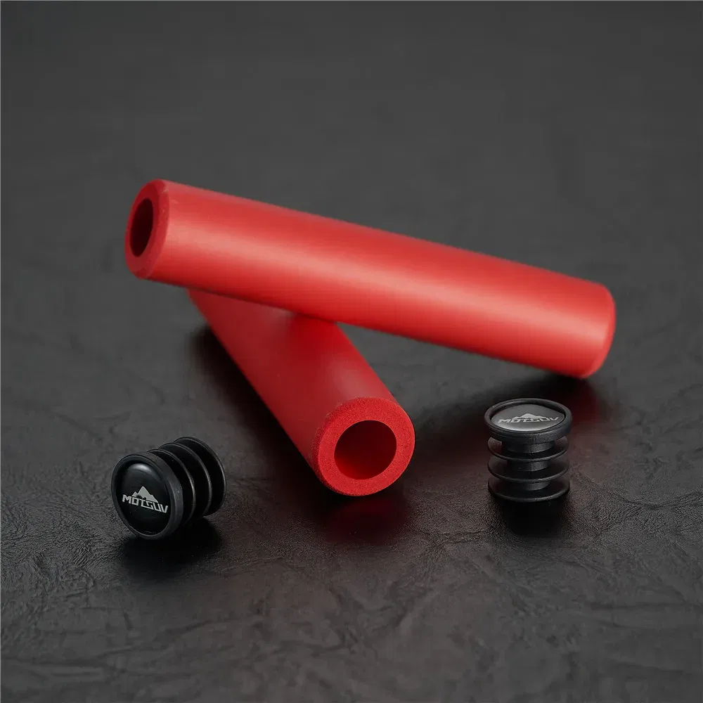 Color: Pink, Ships From: CHINA - MOTSUV Bicycle Girps Ultra Light Silicone Material Handlebar Girps High Density MTB Bike Handlebar Anti-slip Cycling Grip Cover