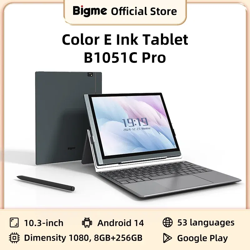Color: RED, Ships From: CHINA - Bigme B1051C Pro 10.3'' Color Eink Ebook Reader Android 14 OS, Dimensity 1080, 8+256GB, Electronic Book Tablet 300PPI Ereader