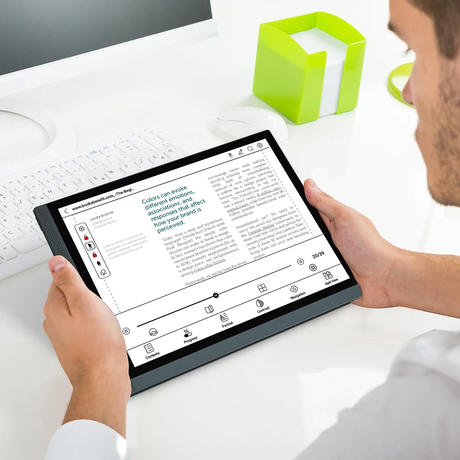 Color: RED, Ships From: CHINA - Bigme B1051C Pro 10.3'' Color Eink Ebook Reader Android 14 OS, Dimensity 1080, 8+256GB, Electronic Book Tablet 300PPI Ereader