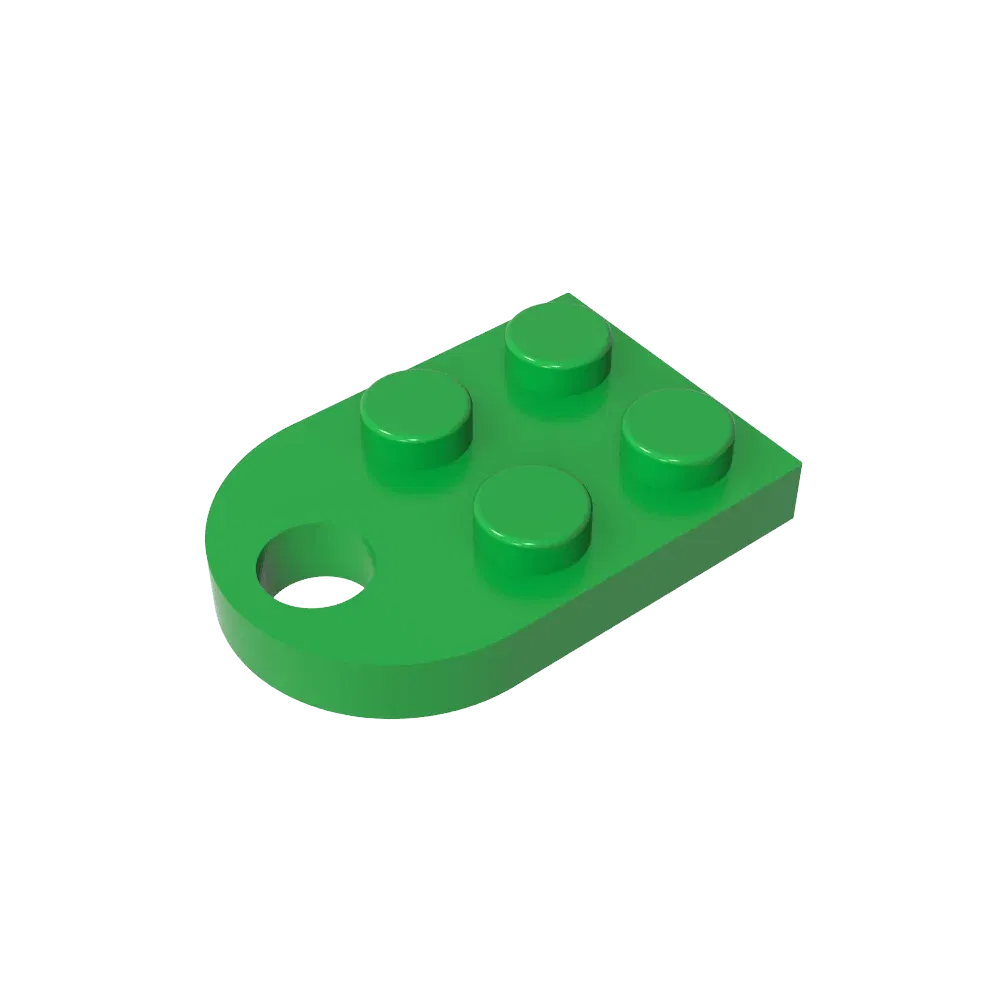 Color: RED - Gobricks 1pcs Moc Bricks Plate Special Parts 3x2 with Hole Compatible with 3176 Assemble Building Block Kids Toys DIY Gift Adult