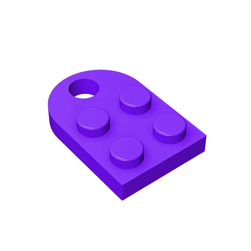 Color: RED - Gobricks 1pcs Moc Bricks Plate Special Parts 3x2 with Hole Compatible with 3176 Assemble Building Block Kids Toys DIY Gift Adult