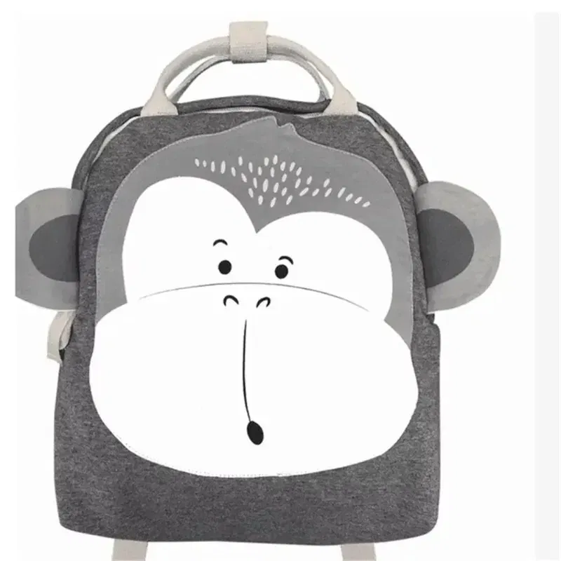 Color: Brown - Children Backpack Toddler Kids School Backpack for Baby Kids Cute School Bag Boy Girl Light Bag Rabbit Butterfly Lion Bag