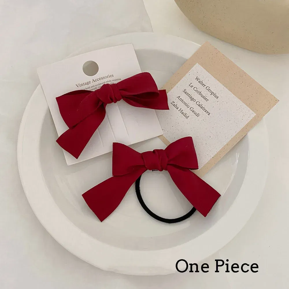 Color: Fuchsia - 2022 Fashion Woman Big Pearl Hair Ties Korean Style Hairband Scrunchies Girls Ponytail Holders Rubber Band Hair Accessories