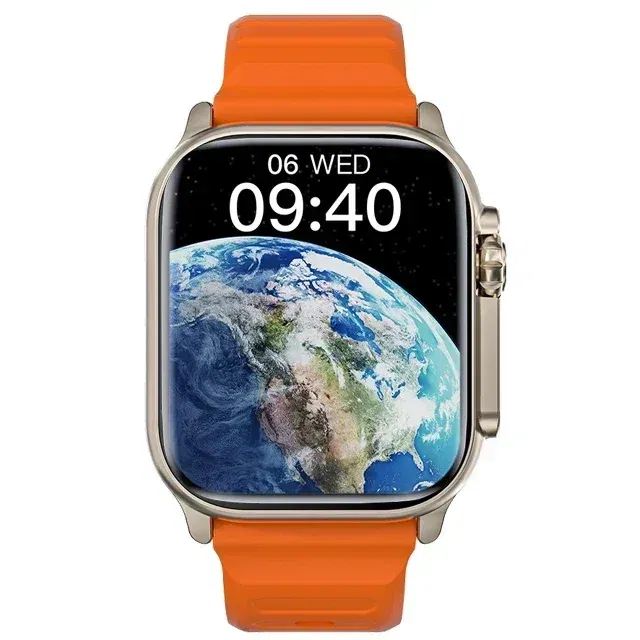 Color: Orange, Size: L - New Watch T900 U2 Smart Watch 49mm 2024 New NFC Men Women GPS Track Bluetooth Call BT Music Games Wireless Charging Smartwatch