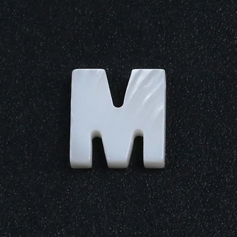 Color: Gold - Trend DIY Handmade Vertical Capital Letter Pendant Beads Jewelry Making Accessories Necklace Bracelet Letras Materiales