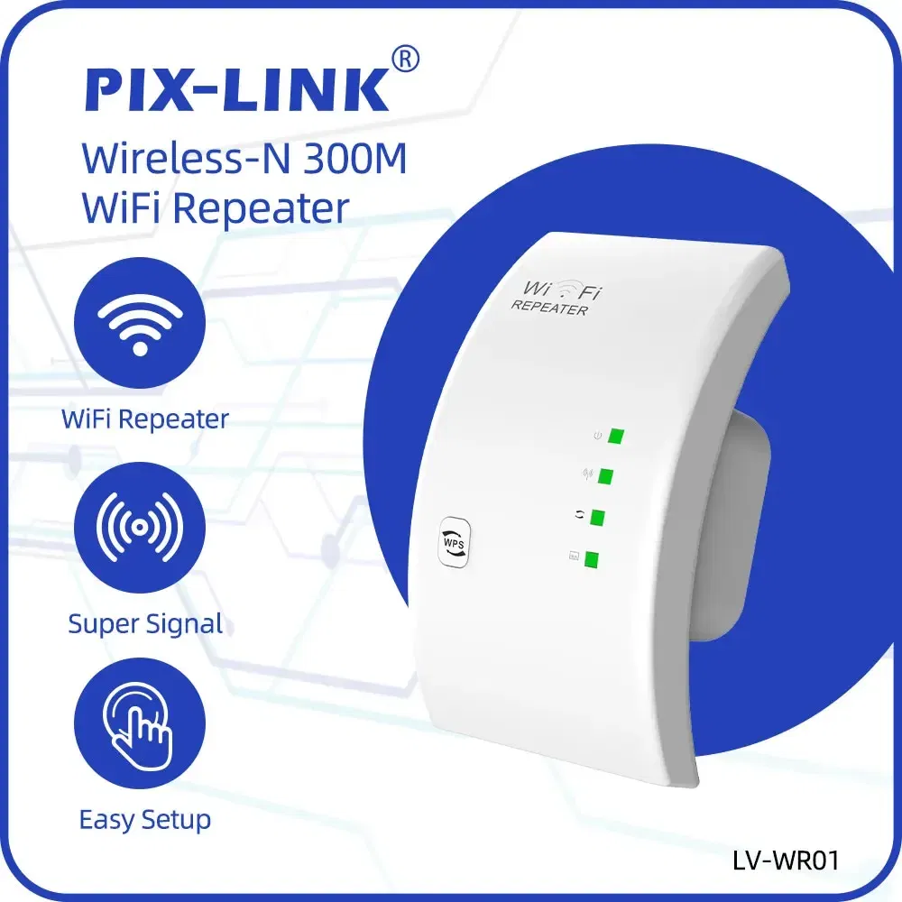 Plug Type: US Plug - PIX-LINK WR01 Wireless WiFi Repeater Wifi Extender Ultraboost Wifi Amplifier Long Range Repiter 300M Wi-Fi Booster Access Point