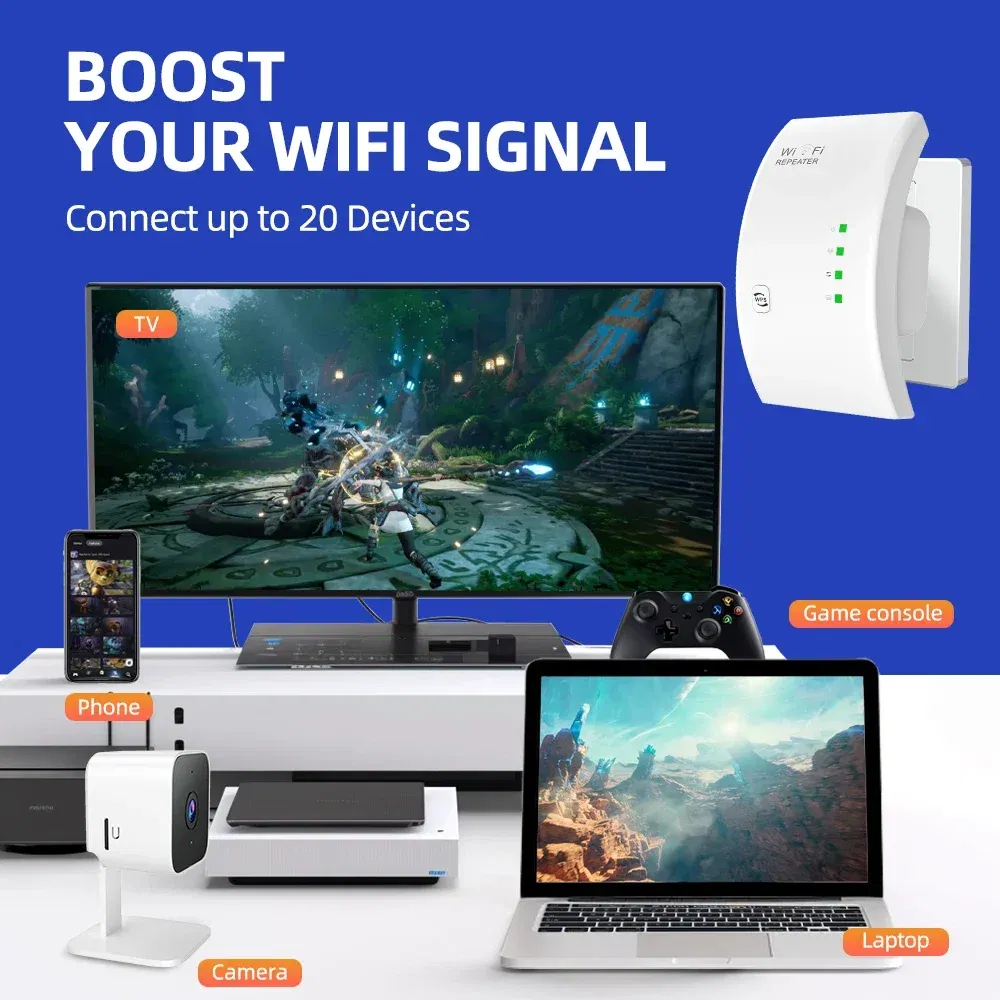Plug Type: US Plug - PIX-LINK WR01 Wireless WiFi Repeater Wifi Extender Ultraboost Wifi Amplifier Long Range Repiter 300M Wi-Fi Booster Access Point
