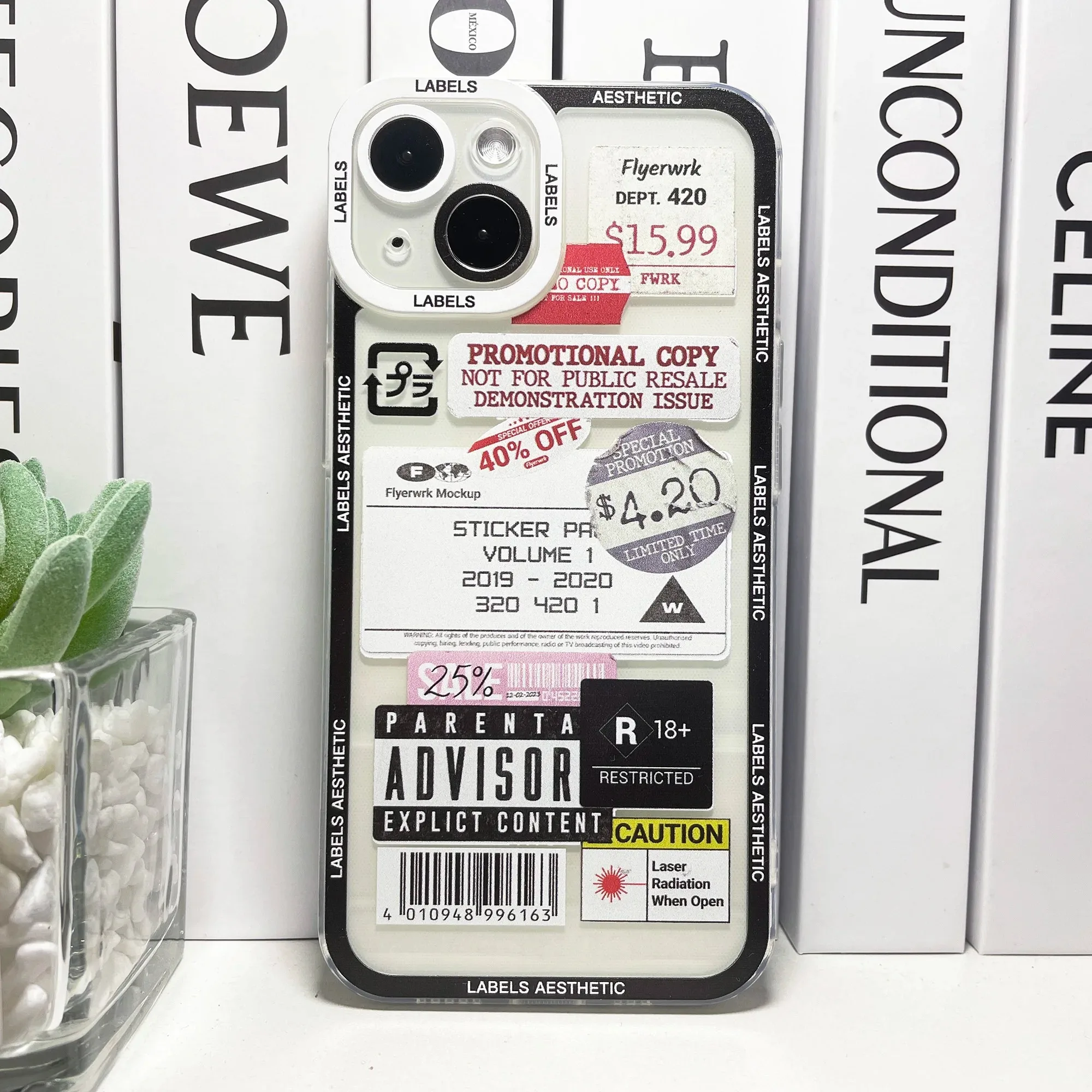 Color: black, Material: Silicon - Mix Labels Collage Stickers Aesthetic Phone Case For Samsung Galaxy S10 S20 S21 S22 S23 S24 FE Plus Ultra Note 20