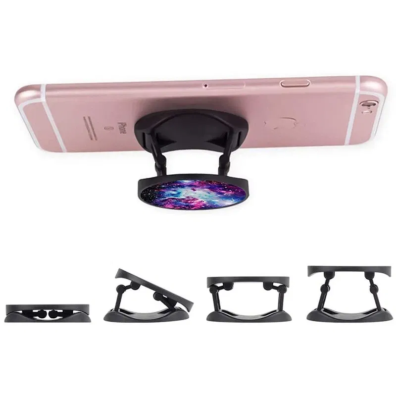Color: black - New Popular Marble Phone Holder Support Smartphone Popping Phone Holder Pocket Socket Stand for Phones and IPad accessories