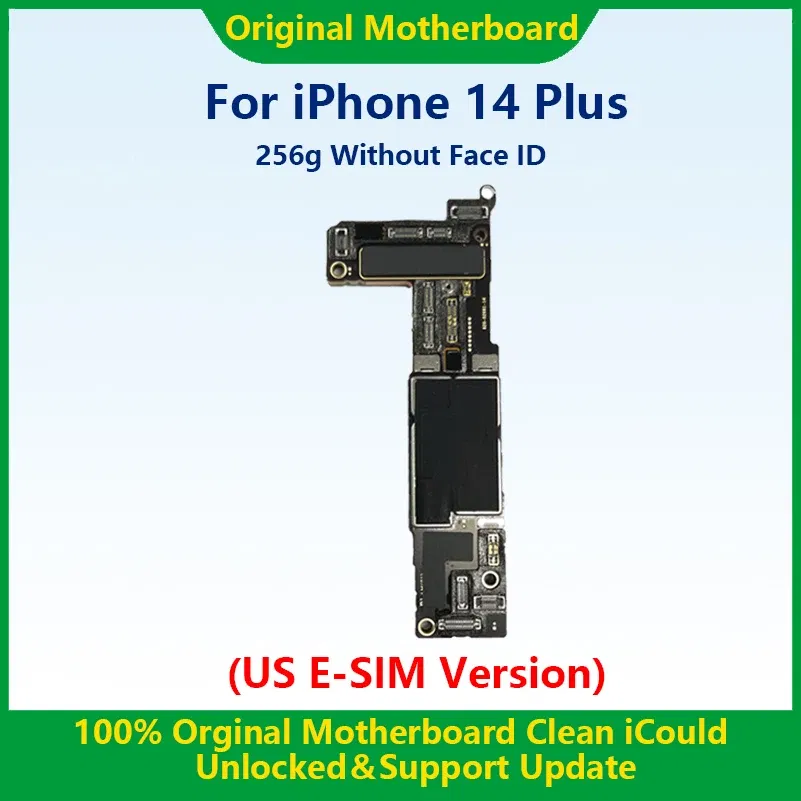 Color: Orange, Ships From: CHINA - Top 100%Working Fully Tested Mainboard For iPhone 14 Pro Max Unlocked Motherboard With Face ID Cleaned iCloud US E-SIM Version