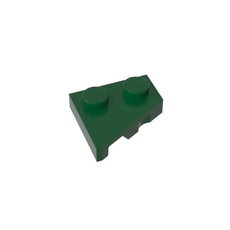 Color: Chocolate - Gobricks 10PCS Parts Wedge, Plate 2 x 2 Left Compatible with 24307 pieces of children's toys Building Blocks Educatonal Techni