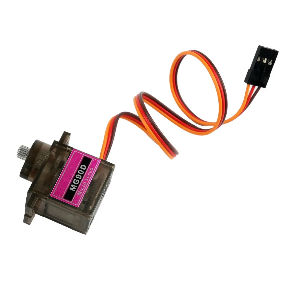 Color: PURPLE - MG90D 10/20/30/40/50Pcs Micro Digital Servo Motor Full Metal Gear 180/270/360 Degree For RC Airplane Helicopter Car Boat Model