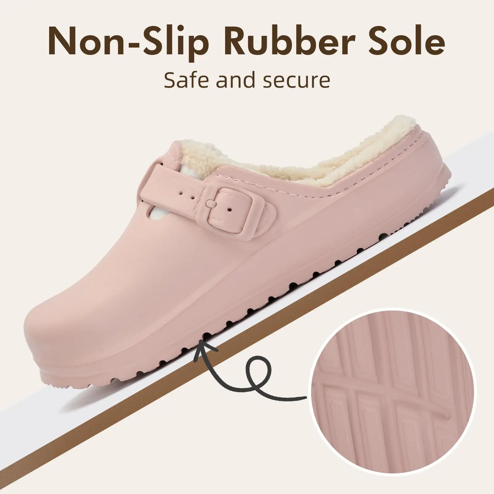 Color: Straw, Shoe Size: 39, Ships From: CHINA - Asgard Fur Women Slippers New Anti-slip Waterproof Plush Lined Outdoor Garden Shoes Winter Fluffy Shoes Warm Fuzzy House Slides