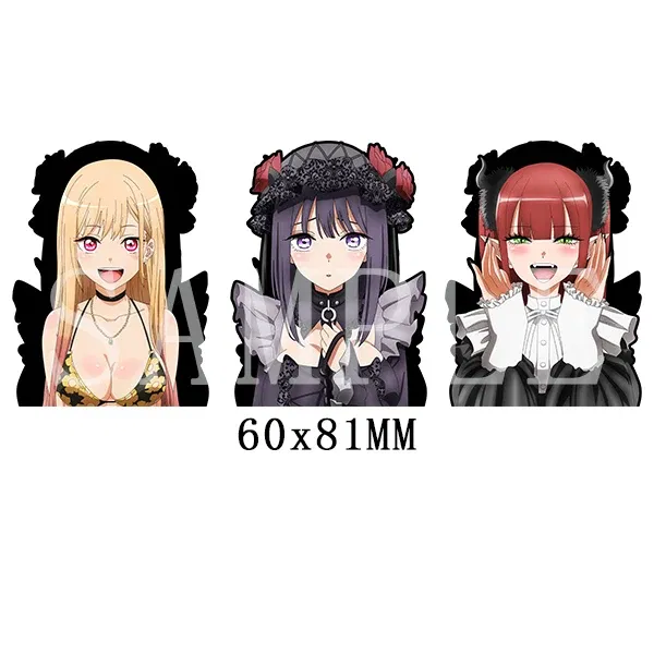 Color: Navy Blue - Anime Mini Motion Stickers Pochita Power Denji Chainsaw Man Attack on Titan Decals for Phones,cup,laptop,Etc.Waterproof