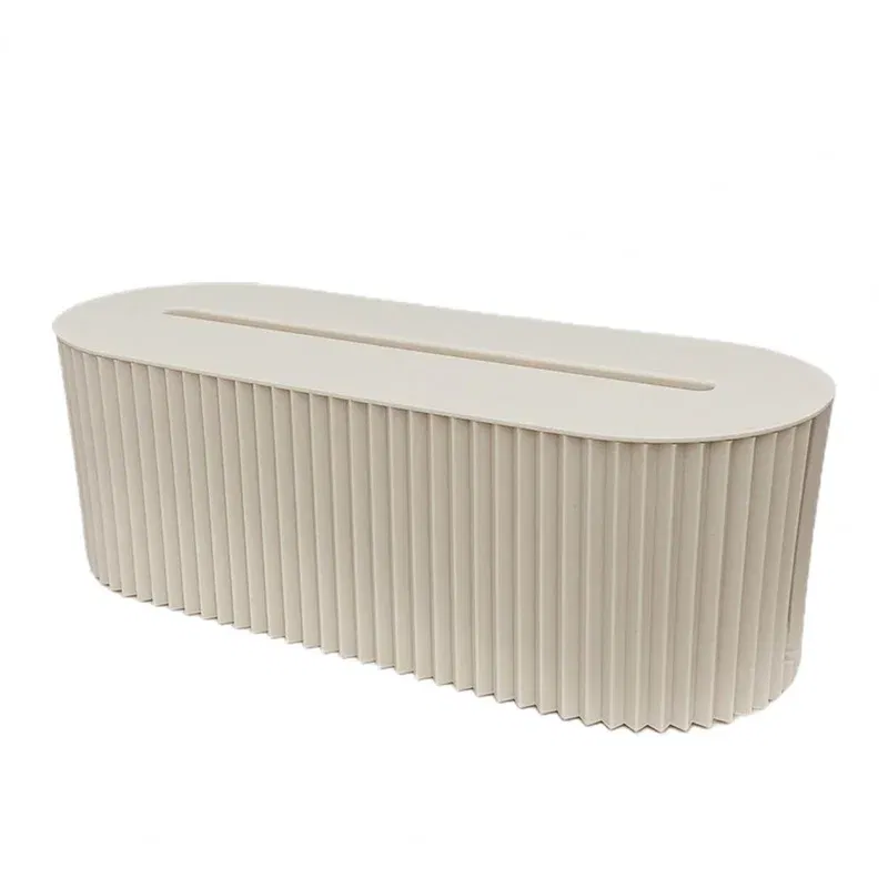 Color: light green - Nordic Plug Board Storage Box Cable Wire Organizer Case Socket Wireless WiFi Router Bracelet Desktop Data Line Plug Holder Shelf