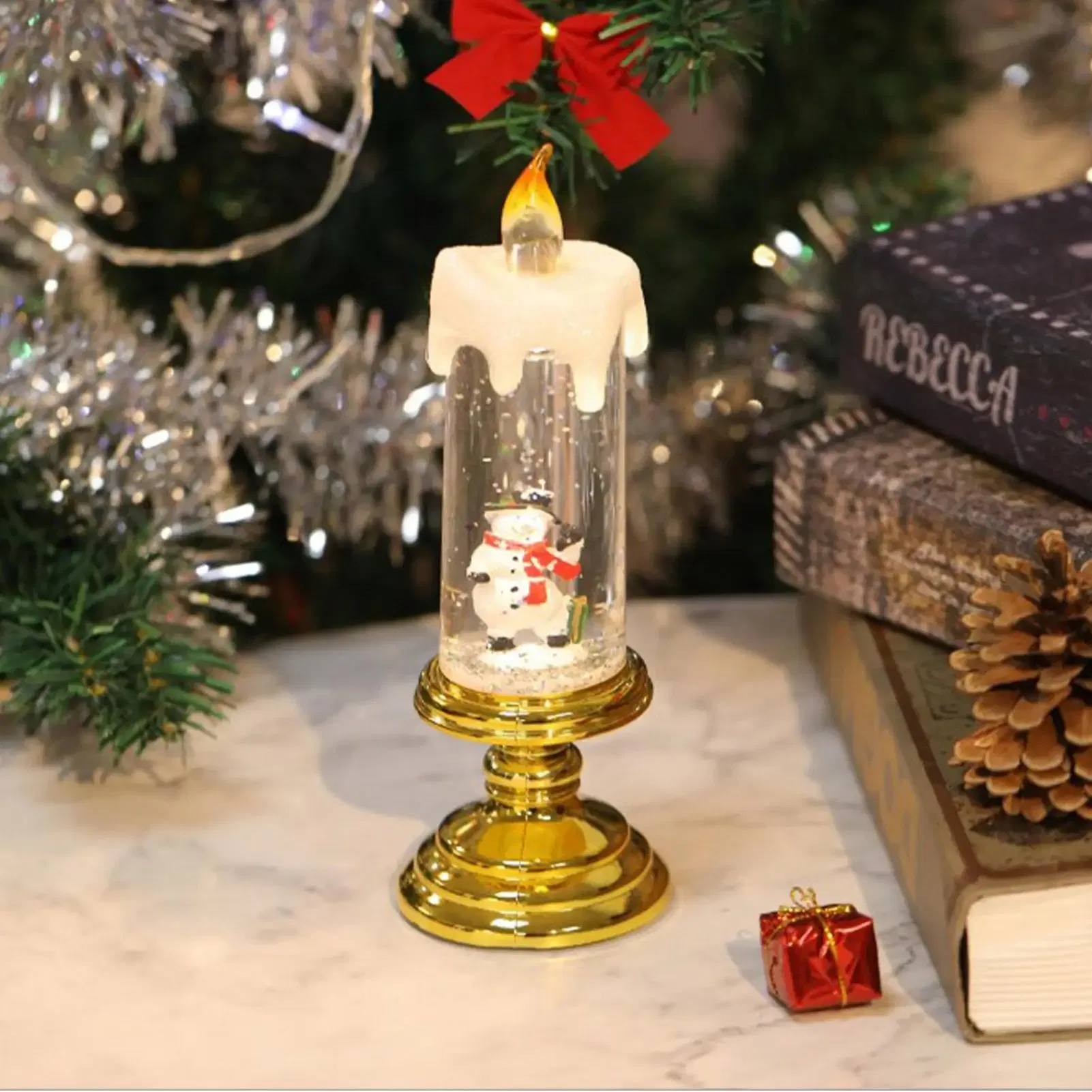 Color: Silver, Ships From: spain - Led Christmas Candles Christmas Candles With Pedestal Christmas Party Ornament For Him Her Christmas Gift For Changing