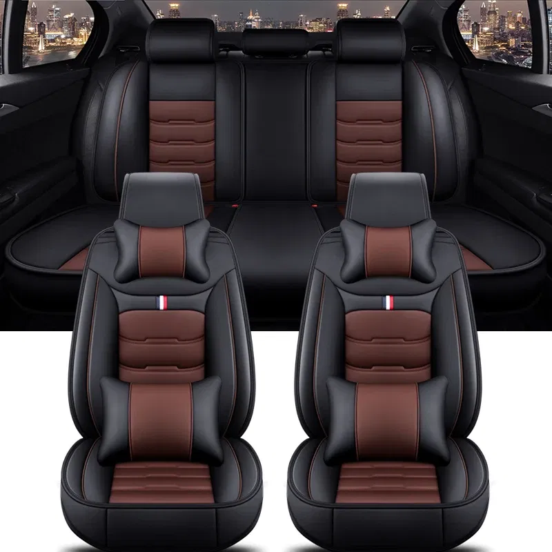 Color Name: rose dust, Ships From: CHINA - Universal Car Seat Cover for HYUNDAI All Car Models Solaris Sonata Creta Encino Elantra Ix25 Ix35 Kona Auto Accessories Interior