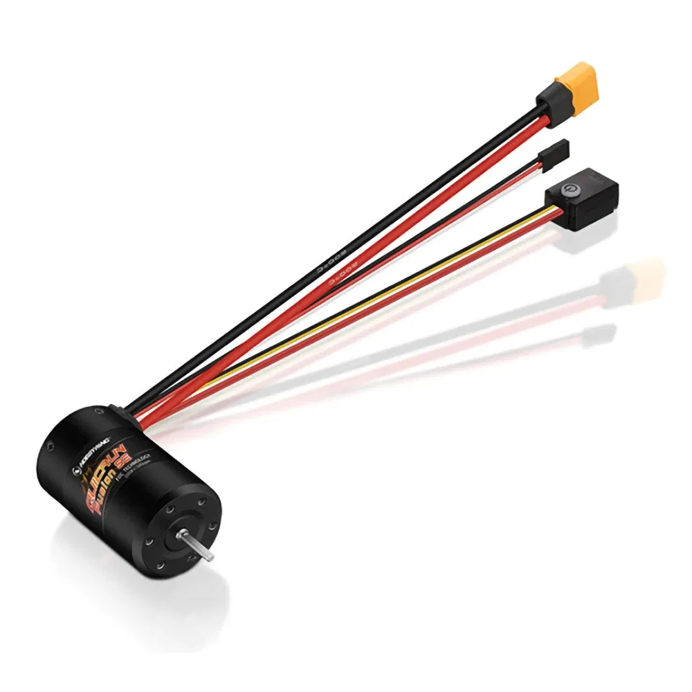 Color: Yellow - Hobbywing Quicrun Fusion Se 40a 1800kv 1200kv Combined Motor Esc For 1/10 1/8 Rc Model Car Crawler Accessories