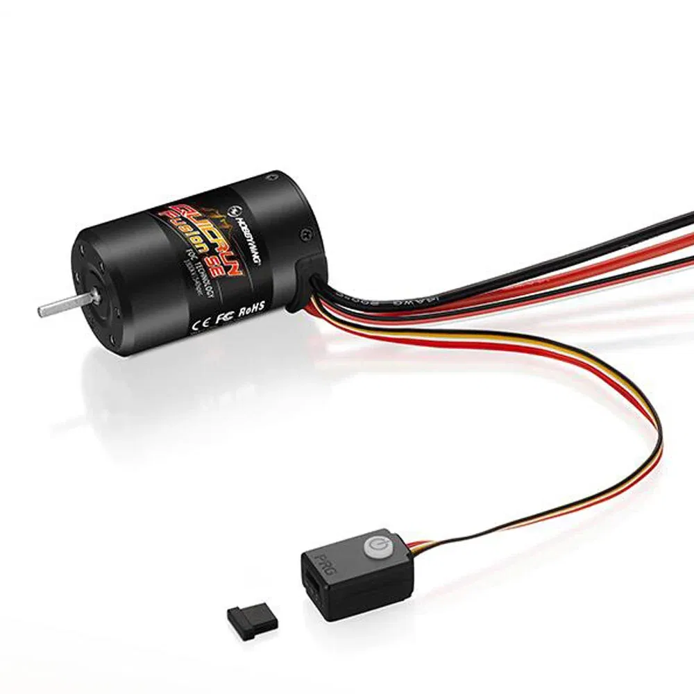 Color: Yellow - Hobbywing Quicrun Fusion Se 40a 1800kv 1200kv Combined Motor Esc For 1/10 1/8 Rc Model Car Crawler Accessories