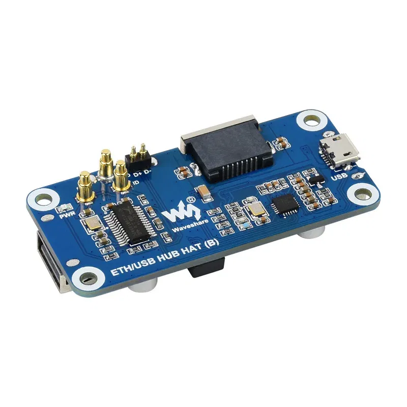 Package: Package1 - Raspberry Pi Zero 2W Ethernet USB HUB HAT (B) For Zero Series Plug-And-Play